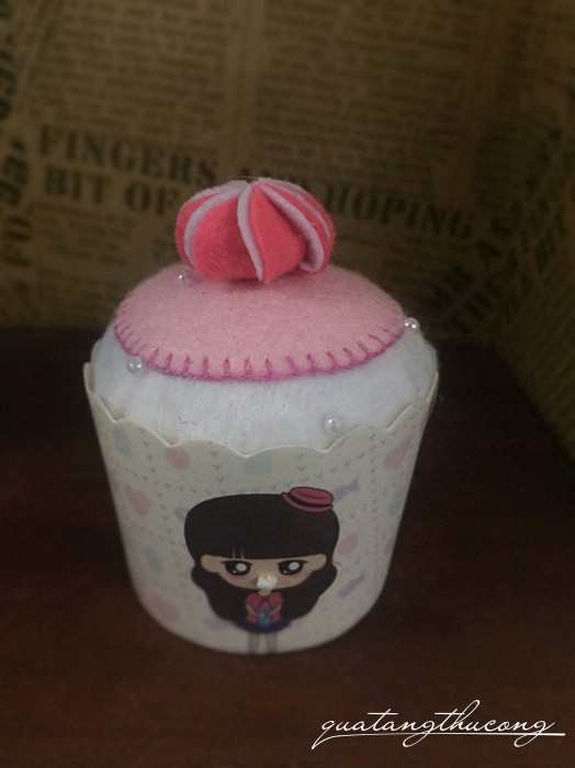 Bánh cupcake vải nỉ mẫu 2